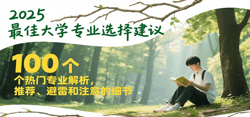 2025最佳大学专业选择建议，100个热门专业解析，推荐、避雷和注意的细节汇创网-网创项目_汇创网_中创网_福缘网_冒泡网_资源整合平台汇创网