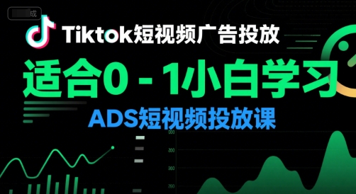Tiktok短视频广告投放，适合0-1小白学习ADS短视频投放课汇创网-网创项目_汇创网_中创网_福缘网_冒泡网_资源整合平台汇创网