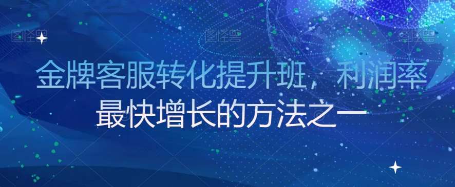 金牌客服转化提升班，利润率最快增长的方法之一汇创网-网创项目_汇创网_中创网_福缘网_冒泡网_网创项目平台汇创网