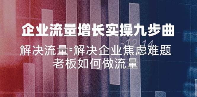 （11822期）企业流量增长实战九步曲，解决流量=解决企业焦虑难题，老板如何做流量汇创网-网创项目_汇创网_中创网_福缘网_冒泡网_网创项目平台汇创网