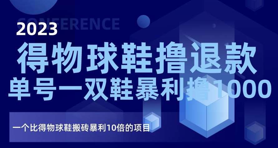 2023得物球鞋撸退款，单号一双鞋暴利撸1000，一个比得物球鞋搬砖暴利10倍的项目【揭秘】汇创网-网创项目_汇创网_中创网_福缘网_冒泡网_网创项目平台汇创网