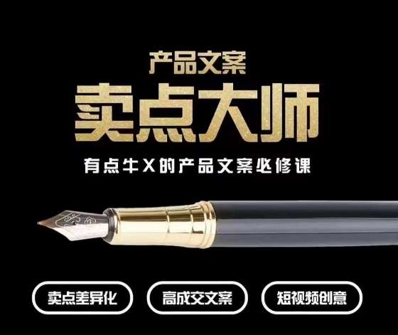 产品文案【卖点大师】高转化电商，有点牛X的产品文案必修课汇创网-网创项目_汇创网_中创网_福缘网_冒泡网_资源整合平台汇创网