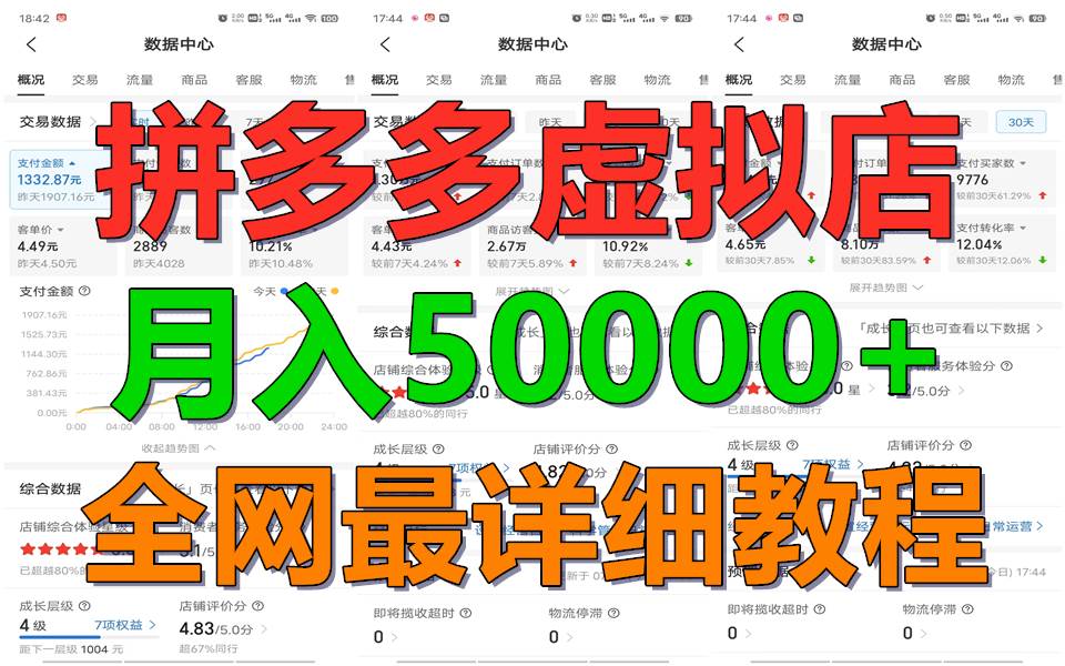 拼多多虚拟电商训练营月入50000+你也行，暴利稳定长久，副业首选汇创网-网创项目_汇创网_中创网_福缘网_冒泡网_资源整合平台汇创网