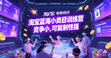 淘宝蓝海小类目训练营， 竞争小，可复制性强汇创网-网创项目_汇创网_中创网_福缘网_冒泡网_资源整合平台汇创网