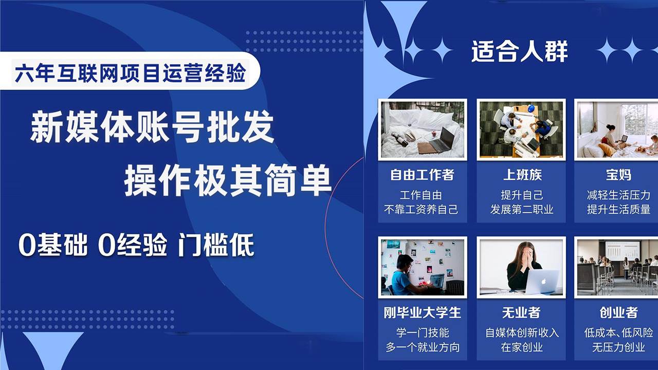 自媒体账号批发，看我怎么一天赚1个W，超简单汇创网-网创项目_汇创网_中创网_福缘网_冒泡网_网创项目平台汇创网