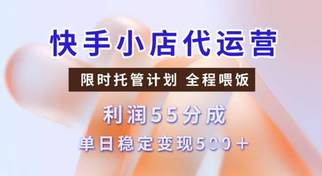快手小店代运营3.0，模式新升级，收益55分，稳定单日5张【揭秘】汇创网-网创项目_汇创网_中创网_福缘网_冒泡网_网创项目平台汇创网