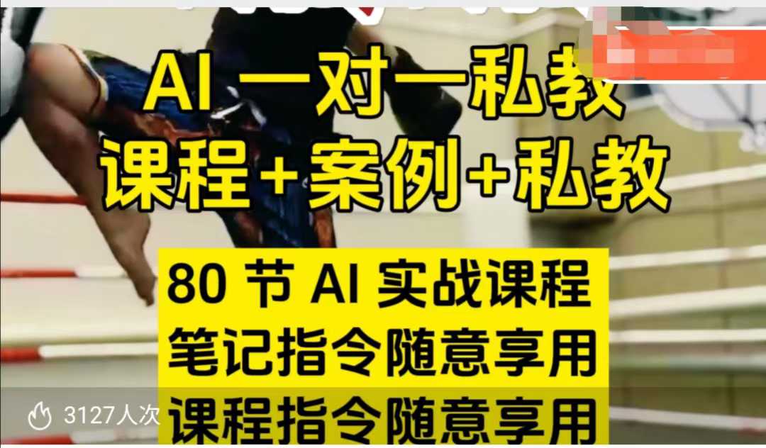 AI指令实战课，课程+案例，80节AI实战课程，笔记指令随意享用，课程指令随意享用（更新7月）汇创网-网创项目_汇创网_中创网_福缘网_冒泡网_资源整合平台汇创网
