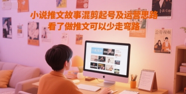 小说推文故事混剪起号及运营思路，看了做推文可以少走弯路汇创网-网创项目_汇创网_中创网_福缘网_冒泡网_资源整合平台汇创网