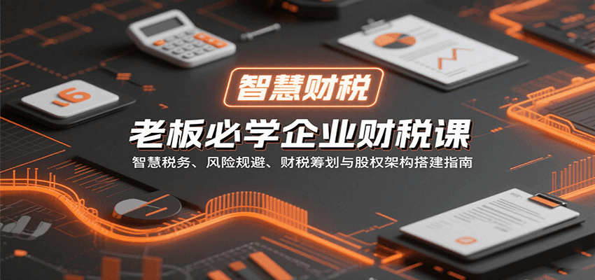 老板必学企业财税课：智慧税务、风险规避、财税筹划与股权架构搭建指南汇创网-网创项目_汇创网_中创网_福缘网_冒泡网_网创项目平台汇创网