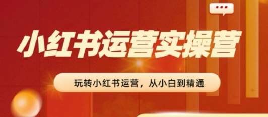 2024小红书运营实操营，​从入门到精通，完成从0~1~100汇创网-网创项目_汇创网_中创网_福缘网_冒泡网_资源整合平台汇创网