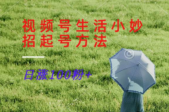 视频号生活小妙招分享赛道， 起号涨粉新方法，日涨100粉汇创网-网创项目_汇创网_中创网_福缘网_冒泡网_网创项目平台汇创网