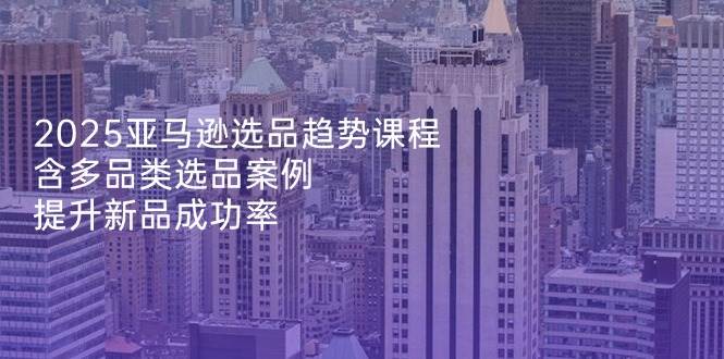 （14434期）2025亚马逊选品趋势课程，含多品类选品案例，提升新品成功率汇创网-网创项目_汇创网_中创网_福缘网_冒泡网_网创项目平台汇创网