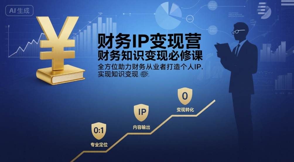 财务IP变现营，财务知识变现必修课，全方位助力财务从业者打造个人IP，实现知识变现汇创网-网创项目_汇创网_中创网_福缘网_冒泡网_网创项目平台汇创网