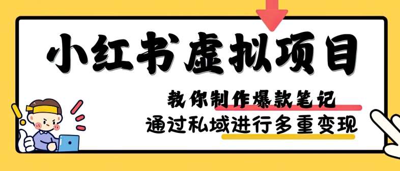 小红书虚拟项目实战，爆款笔记制作，矩阵放大玩法分享汇创网-网创项目_汇创网_中创网_福缘网_冒泡网_资源整合平台汇创网