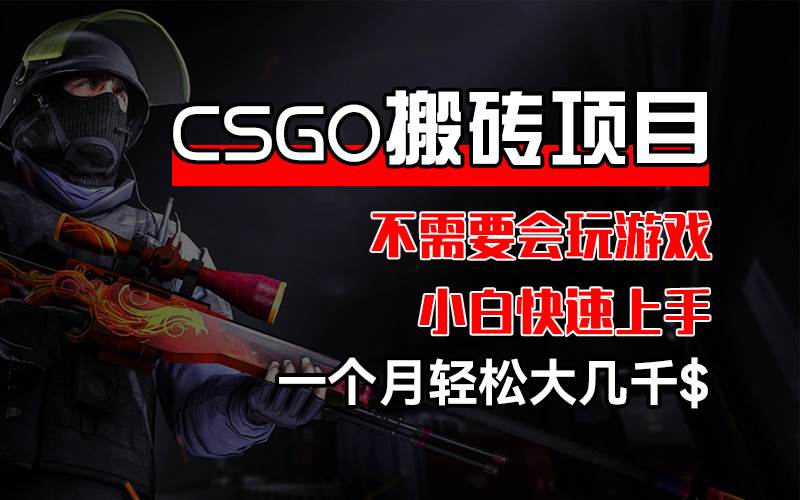 （12332期）CSGO 装备搬砖项目，操作简单，不需要会玩游戏，小白也能快速上手，一…汇创网-网创项目_汇创网_中创网_福缘网_冒泡网_资源整合平台汇创网