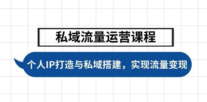 私域流量运营课程，个人IP打造与私域搭建，助力学员实现流量变现汇创网-网创项目_汇创网_中创网_福缘网_冒泡网_资源整合平台汇创网
