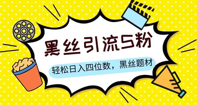 S粉变现，轻松日入四位数，黑丝题材+情感话术【揭秘】汇创网-网创项目_汇创网_中创网_福缘网_冒泡网_资源整合平台汇创网