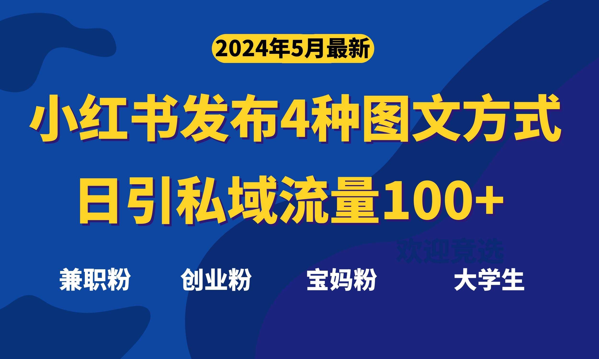 （10677期）最新小红书发布这四种图文，日引私域流量100+不成问题，汇创网-网创项目_汇创网_中创网_福缘网_冒泡网_资源整合平台汇创网