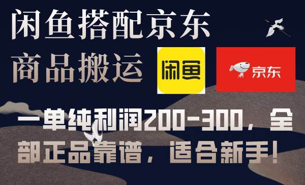 （7892期）闲鱼搭配京东备份库搬运，一单纯利润200-300，全部正品靠谱，适合新手！网创项目_汇创网_中创网_福缘网_冒泡网_资源整合平台汇创网