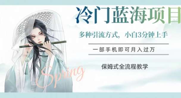 冷门蓝海项目，操作简单，小白3分钟上手，多种引流方式，保姆式全流程教学【揭秘】汇创网-网创项目_汇创网_中创网_福缘网_冒泡网_资源整合平台汇创网