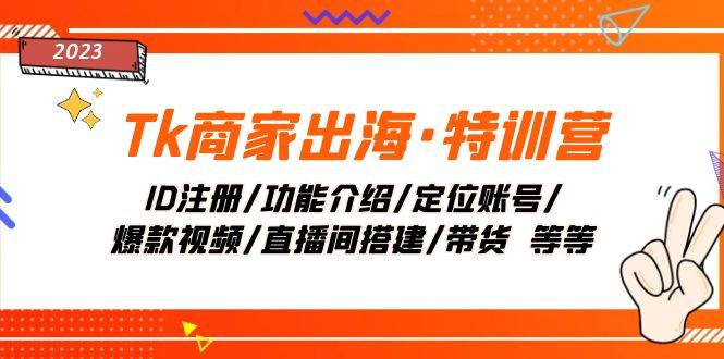 （7974期）Tk商家出海·特训营：ID注册/功能介绍/定位账号/爆款视频/直播间搭建/带货.汇创网-网创项目_汇创网_中创网_福缘网_冒泡网_资源整合平台汇创网