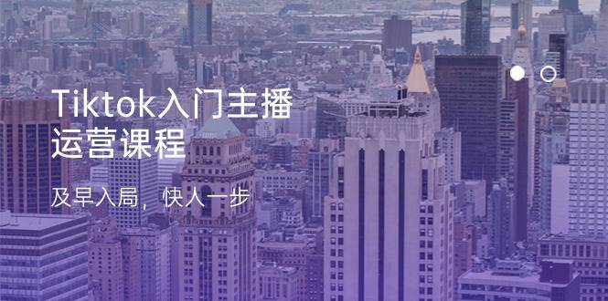 （11045期）Tiktok入门主播运营课程，及早入局，快人一步（11节）汇创网-网创项目_汇创网_中创网_福缘网_冒泡网_网创项目平台汇创网