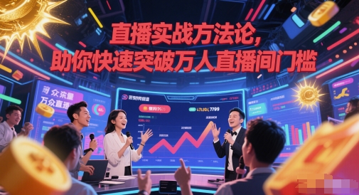 直播实战方法论，助你快速突破万人直播间门槛汇创网-网创项目_汇创网_中创网_福缘网_冒泡网_资源整合平台汇创网