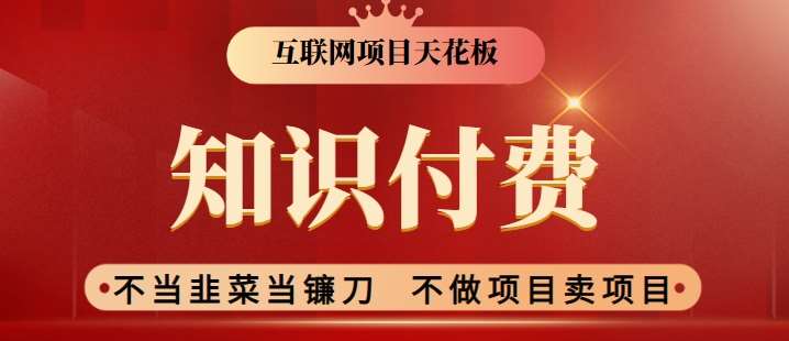 2024互联网项目天花板，新手小白也可以通过知识付费月入10W，实现财富自由【揭秘】汇创网-网创项目_汇创网_中创网_福缘网_冒泡网_网创项目平台汇创网