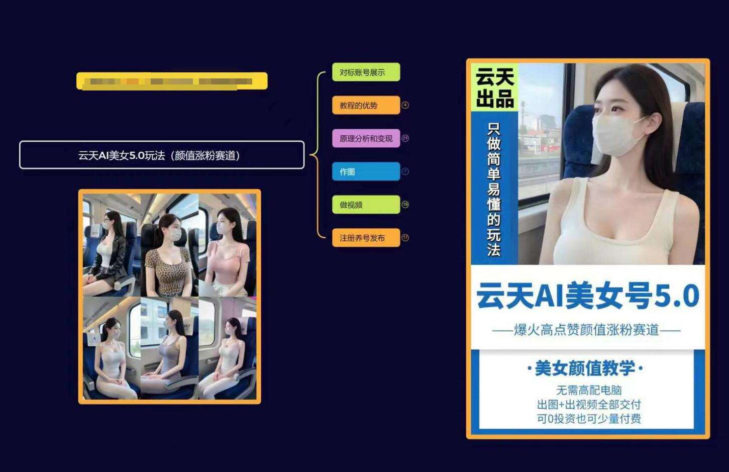 图片[2]汇创网-网创项目_汇创网_中创网_福缘网_冒泡网_资源整合平台云天AI美女号5.0，爆火高点赞颜值涨粉赛道汇创网-网创项目_汇创网_中创网_福缘网_冒泡网_资源整合平台汇创网
