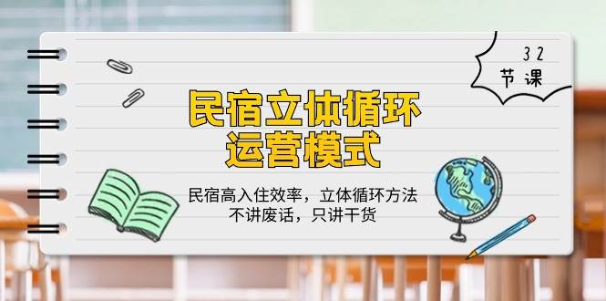 （10284期）民宿 立体循环运营模式：民宿高入住效率，立体循环方法，只讲干货（32节）网创项目_汇创网_中创网_福缘网_冒泡网_资源整合平台汇创网