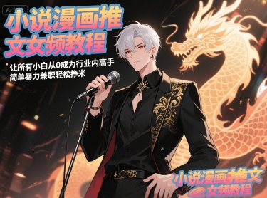 小说漫画推文女频教程，让所有小白从0成为行业内高手，简单暴力兼职轻松挣米汇创网-网创项目_汇创网_中创网_福缘网_冒泡网_资源整合平台汇创网
