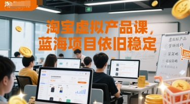 淘宝虚拟产品课，蓝海项目依旧稳定汇创网-网创项目_汇创网_中创网_福缘网_冒泡网_资源整合平台汇创网