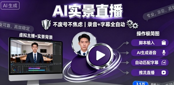 宝子哥9月20日线下课，AI实景直播，不废号不焦虑（录音+字幕）汇创网-网创项目_汇创网_中创网_福缘网_冒泡网_网创项目平台汇创网