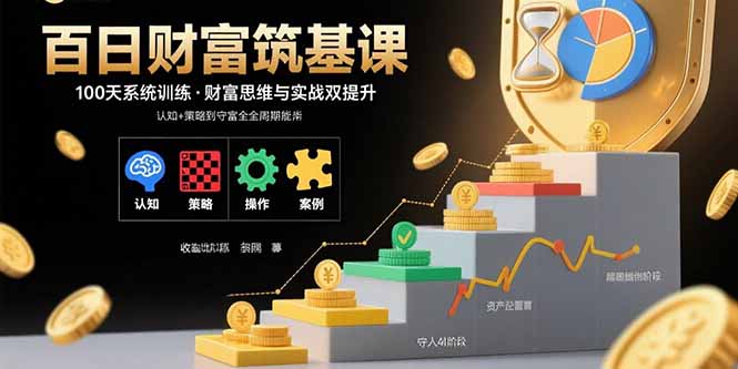 （15874期）百日财富筑基课：认知+策略+实操+案例拆解  实现从创富到守富全周期能力汇创网-网创项目_汇创网_中创网_福缘网_冒泡网_网创项目平台汇创网