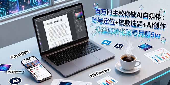 （16131期）百万博主教你做AI自媒体：账号定位+爆款选题+AI创作 打造高转化账号月赚5w汇创网-网创项目_汇创网_中创网_福缘网_冒泡网_网创项目平台汇创网