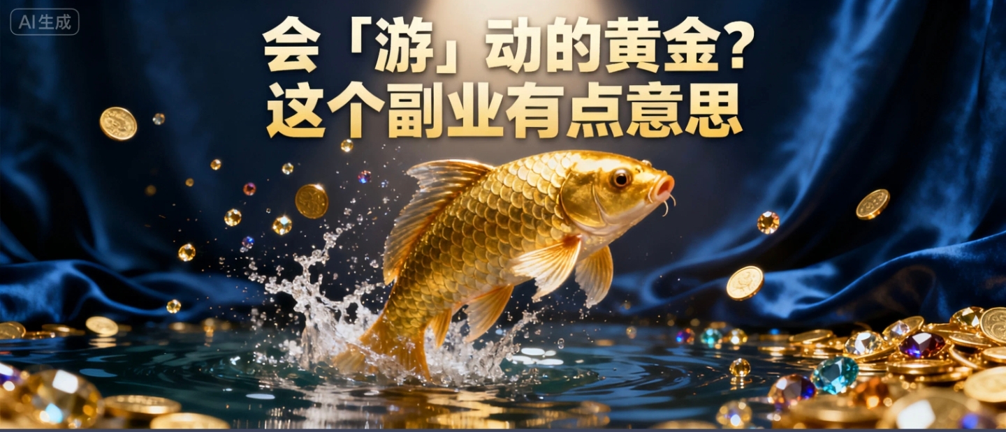 单号月销1.5W+！AI“凭空造鱼”带货新玩法，小白3分钟出一个爆款视频汇创网-网创项目_汇创网_中创网_福缘网_冒泡网_网创项目平台汇创网
