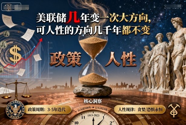 付费文章：美联储几年变一次大方向，可人性的方向几千年都不变汇创网-网创项目_汇创网_中创网_福缘网_冒泡网_网创项目平台汇创网
