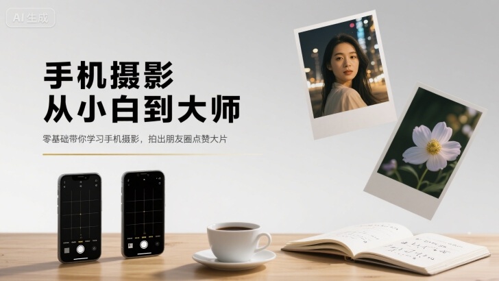 手机摄影从小白到大师，零基础带你学习手机摄影，拍出朋友圈点赞大片汇创网-网创项目_汇创网_中创网_福缘网_冒泡网_网创项目平台汇创网