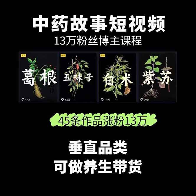 图片[2]汇创网-网创项目_汇创网_中创网_福缘网_冒泡网_网创项目平台中药文化赛道：溯源故事开发，AI工具实战，平台运营，全方位解锁中医流量变现新路径汇创网-网创项目_汇创网_中创网_福缘网_冒泡网_网创项目平台汇创网