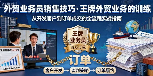 外贸业务员销售技巧，王牌外贸业务的训练汇创网-网创项目_汇创网_中创网_福缘网_冒泡网_网创项目平台汇创网