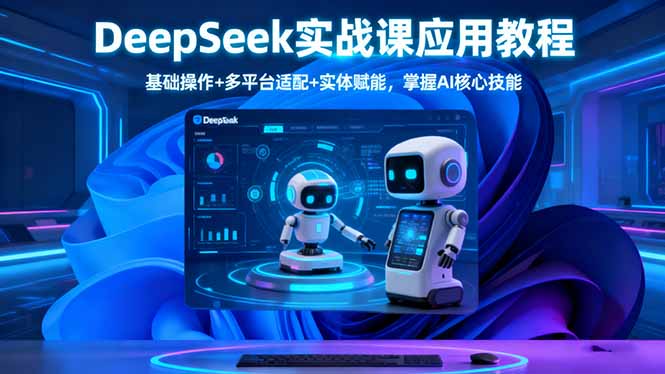 （16391期）DeepSeek实战课应用教程、基础操作+多平台适配+实体赋能，掌握AI核心技能汇创网-网创项目_汇创网_中创网_福缘网_冒泡网_网创项目平台汇创网