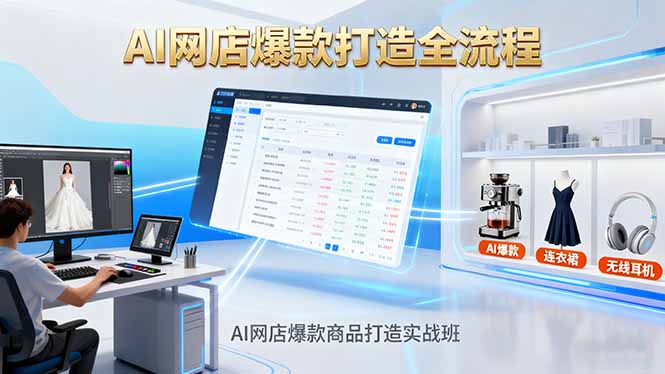 （16326期）AI网店爆款商品打造实战班：AI技术实现商品图智能处理，快速搭建AI网店汇创网-网创项目_汇创网_中创网_福缘网_冒泡网_网创项目平台汇创网
