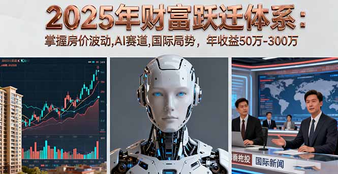 （16217期）2025年财富跃迁体系：掌握房价波动,AI赛道,国际局势，年收益50万-300万汇创网-网创项目_汇创网_中创网_福缘网_冒泡网_网创项目平台汇创网