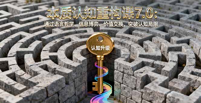 （16218期）本质认知重构课7.0：通过语言哲学、信息博弈、价值交换，突破认知局限汇创网-网创项目_汇创网_中创网_福缘网_冒泡网_网创项目平台汇创网
