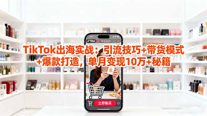 （16358期）「TikTok出海实战」引流技巧+带货模式+爆款打造，单月变现10万+秘籍汇创网-网创项目_汇创网_中创网_福缘网_冒泡网_网创项目平台汇创网