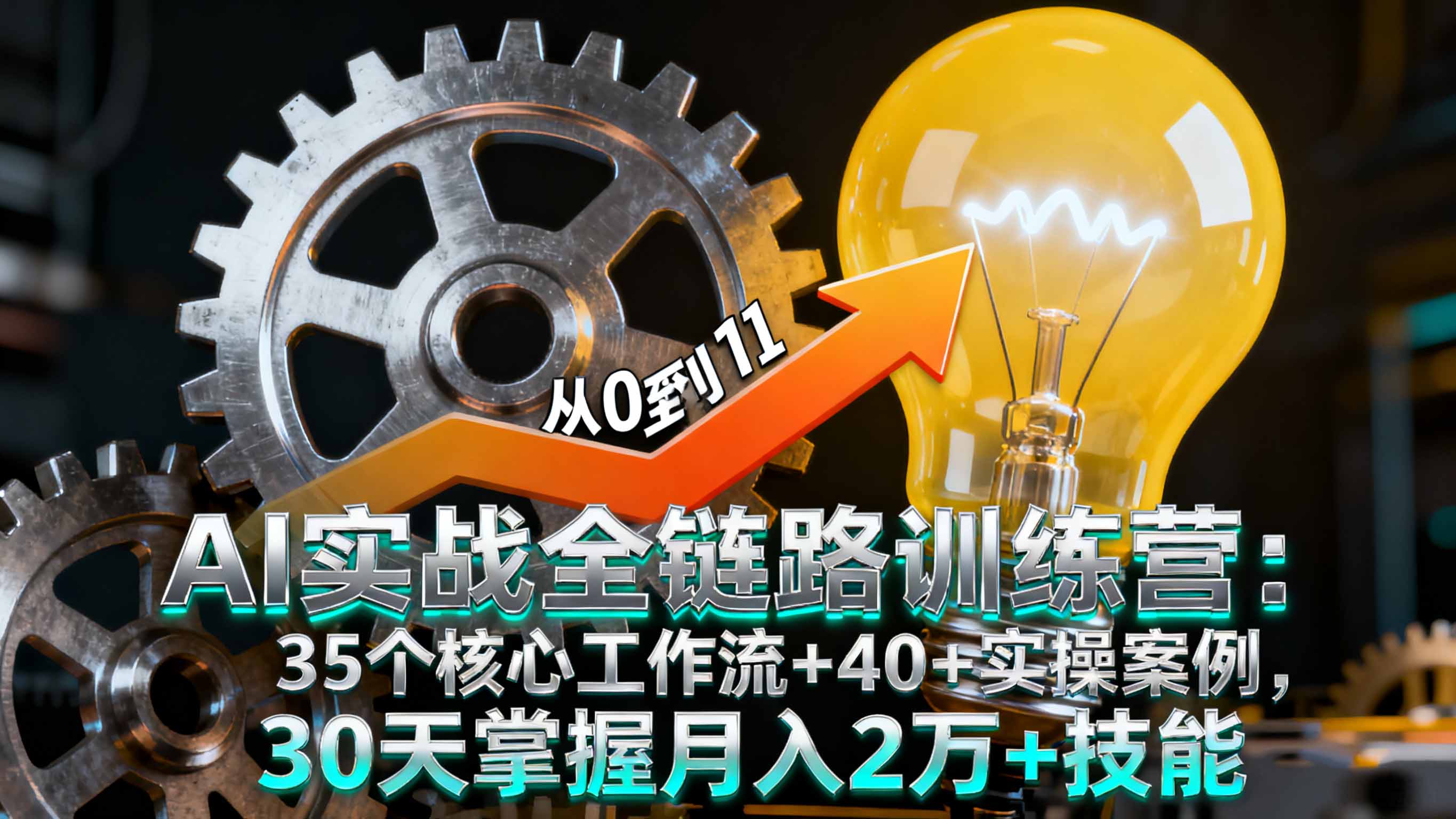 （16219期）AI实战全链路训练营：35个核心工作流+40+实操案例，30天掌握月入2万+技能汇创网-网创项目_汇创网_中创网_福缘网_冒泡网_网创项目平台汇创网