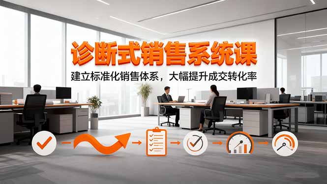 (16435期)诊断式销售系统课,建立标准化销售体系,大幅提升成交转化率汇创网-网创项目_汇创网_中创网_福缘网_冒泡网_网创项目平台汇创网