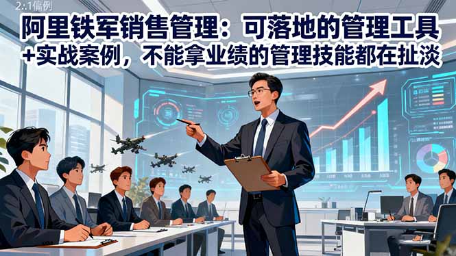 （16436期）阿里铁军销售管理：可落地的管理工具+实战案例，不能拿业绩的管理都在扯淡汇创网-网创项目_汇创网_中创网_福缘网_冒泡网_网创项目平台汇创网