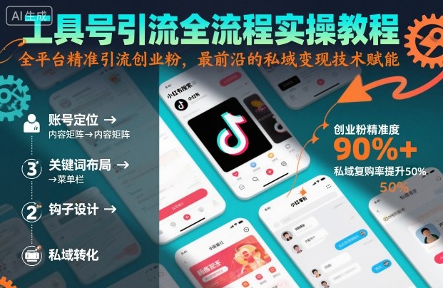 工具号引流全流程保姆级实操教程，全平台精准引流创业粉，最前沿的私域变现技术赋能汇创网-网创项目_汇创网_中创网_福缘网_冒泡网_网创项目平台汇创网