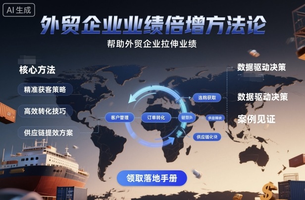 外贸企业业绩倍增方法论，帮助外贸企业拉伸业绩汇创网-网创项目_汇创网_中创网_福缘网_冒泡网_网创项目平台汇创网